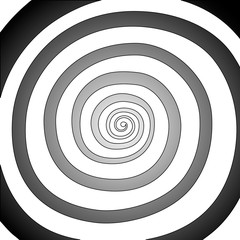 Naklejka premium Vector spiral, background. Hypnotic, dynamic vortex.