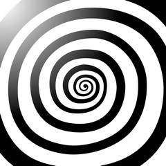 Vector spiral, background. Hypnotic, dynamic vortex.
