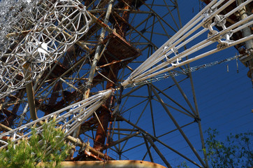 Chernobyl-2.Duga radar. Russian woodpecker. Legacy of ex Soviet cold war times. Chernobyl exclusion...