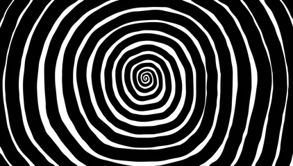 Fotobehang Illustratie spiraal, achtergrond. Hypnotiserende, dynamische draaikolk. © Kenall