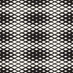 Repeating Rectangle Halftone. Modern Geometric Lattice Texture. Vector Seamless Monochrome Pattern