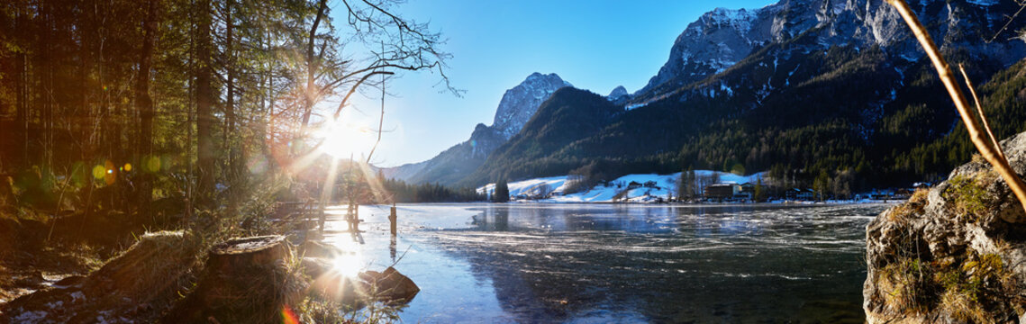 Hintersee und Zauberwald, Winterspaziergang, Panorama