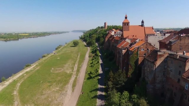 Old town in Grudziadz. Poland