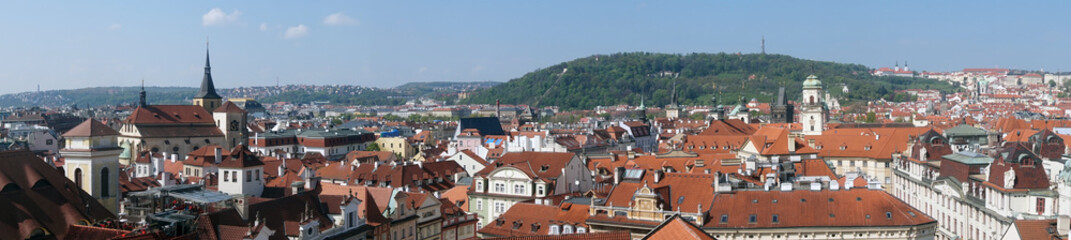 Naklejka na ściany i meble Prague, Czech Republic, panorama