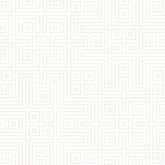 Geometric Ethnic Lattice. Stylish Subtle Texture. Vector Abstract Seamless Pattern.