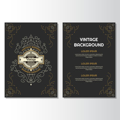 Vintage flyer background Design Template