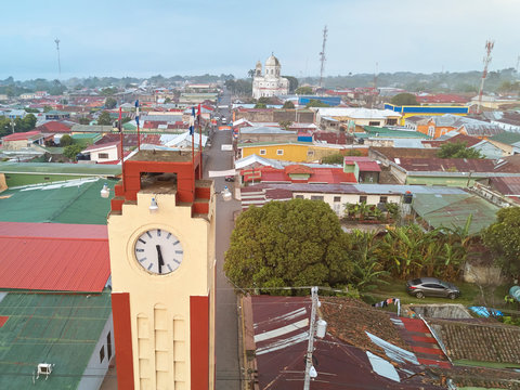 Clock tower in Diriamba town