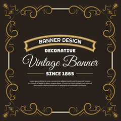 Vintage flyer background Design Template