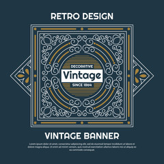 Vintage flyer background Design Template