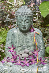 Buddha figurine at Selby Botanical Gardens, Floridas