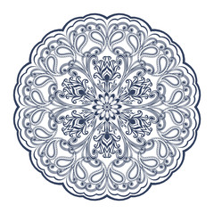 Decorative floral ornament in East style. Mandala.