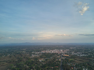 964323 Typical latin small city