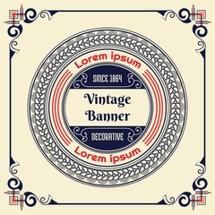 Vintage flyer background Design Template