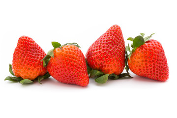 Strawberry isolated on white background. Fresh berry.