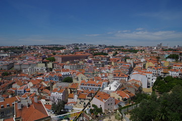 Fototapeta na wymiar Blick über Lissabon
