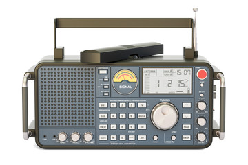 modern digital radio, 3D rendering