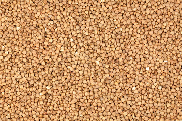 Closeup of buckwheat groats for background