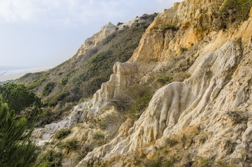 Fototapeta na wymiar Cliffs of mazagon