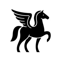 Fototapeta na wymiar Pegasus logo template