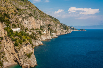 Fototapeta na wymiar Fabulous view of the coastline near Positano