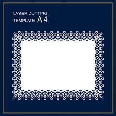 Template Vector. Laser cutting.