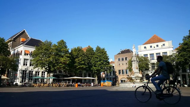 People walking on the Brink in Deventer