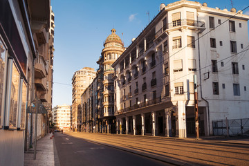 Fototapeta na wymiar cityscape of casablanca