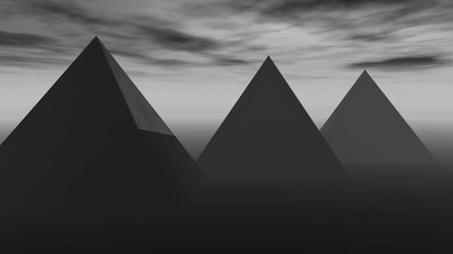 4k A spectacular sunrise timelapse of the famous pyramid in Egypt,sunlight rays.