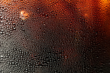 Black Ice coffee condensation macro shot