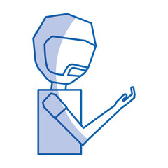 young man with beard avatar character vector illustration design