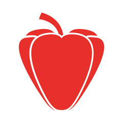 pepper fresh vegetable icon vector illustration design