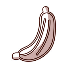 banana fresh fruit icon vector illustration design