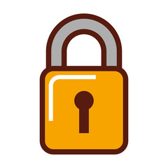 padlock security isolated icon vector illustration design