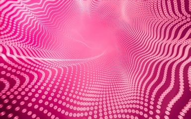 Abstract polygonal space low poly dark background, 3d rendering