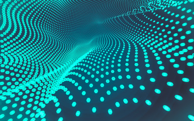 Obraz premium Abstract polygonal space low poly dark background, 3d rendering
