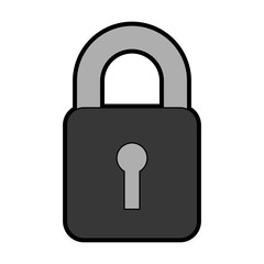padlock security isolated icon vector illustration design