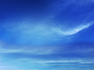 Naklejka na ściany i meble Beautiful blue sky and cloud background