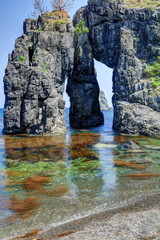 青海島海上アルプス　象の鼻