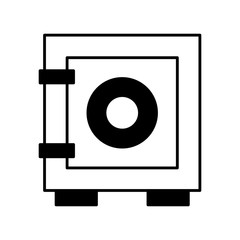 safe box isolated icon vector illustration design