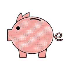 piggy savings isolated icon vector illustration design