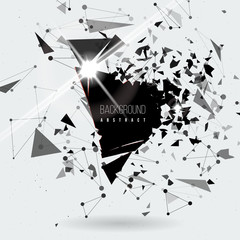 Abstract explosion background.