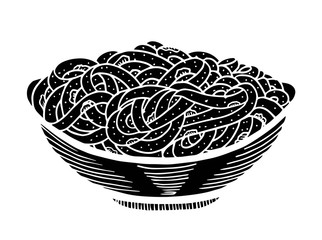 spaghetti doodle, hand drawing