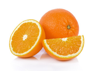 Orange fruit isolated on white background