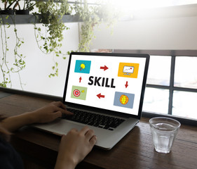Fototapeta premium SKILL professionals working TECHNOLOGY COMMUNICATION