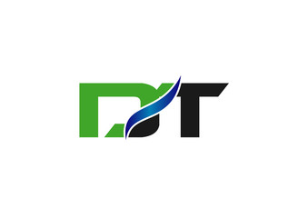 DT company linked letter logo
