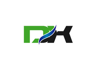 DX company linked letter logo
