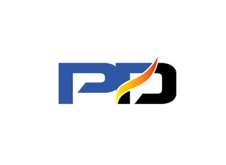 Letter P and D logo
