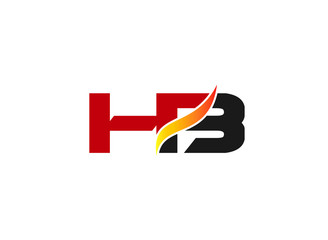 HB Logo. Vector Graphic Branding Letter Element
