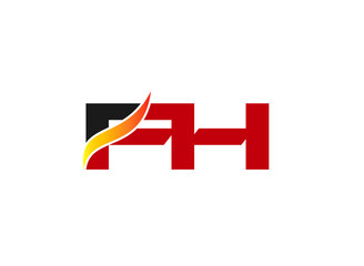 F and H logo vector
