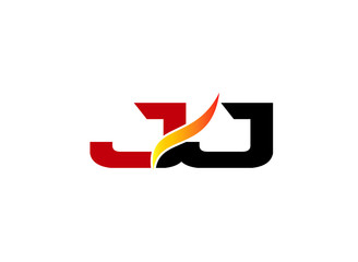 JJ Logo. Vector Graphic Branding Letter Element
